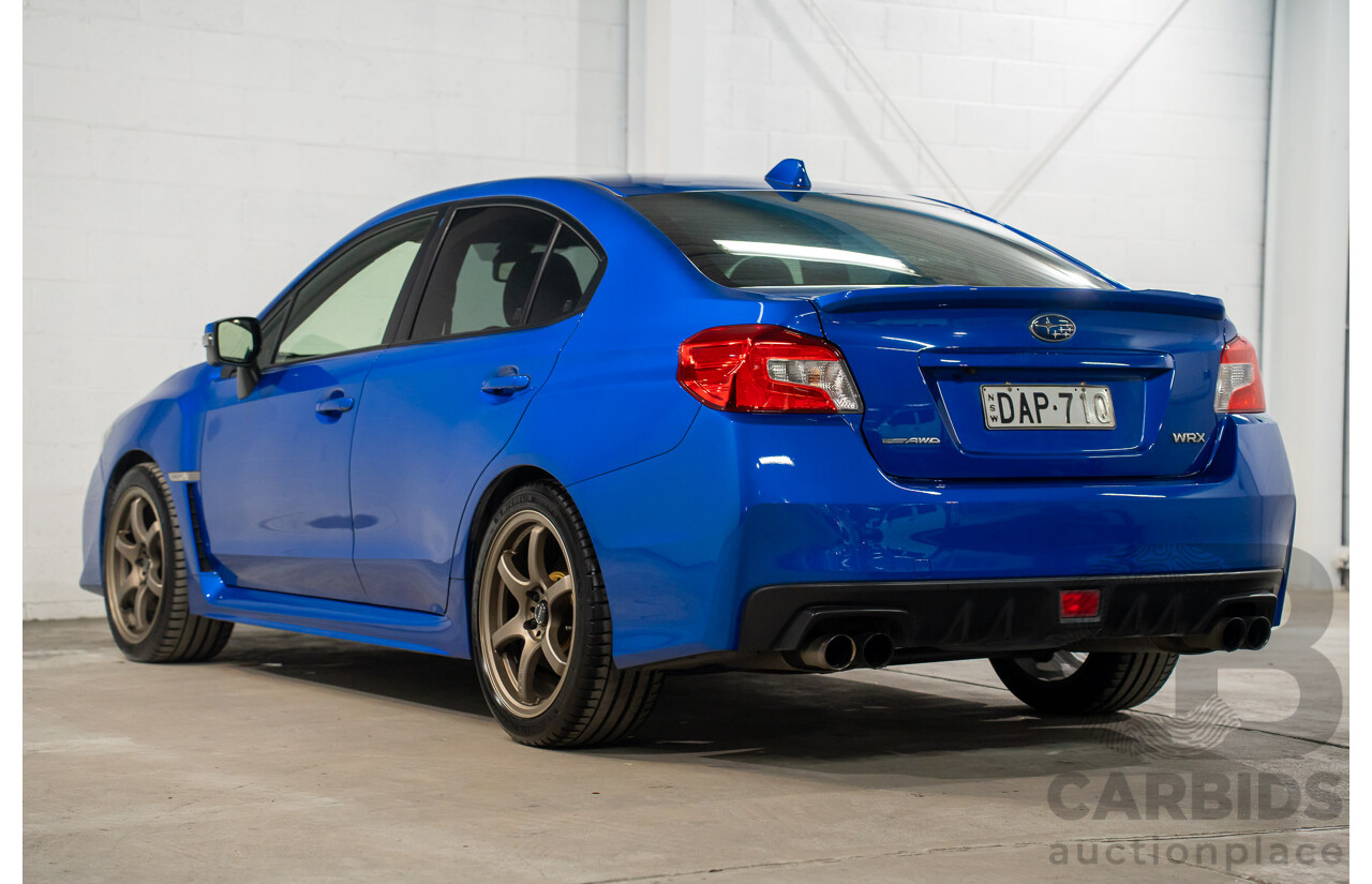 08/2015 Subaru WRX Premium (AWD) AWD MY16 4D Sedan Blue Turbo 2.0L