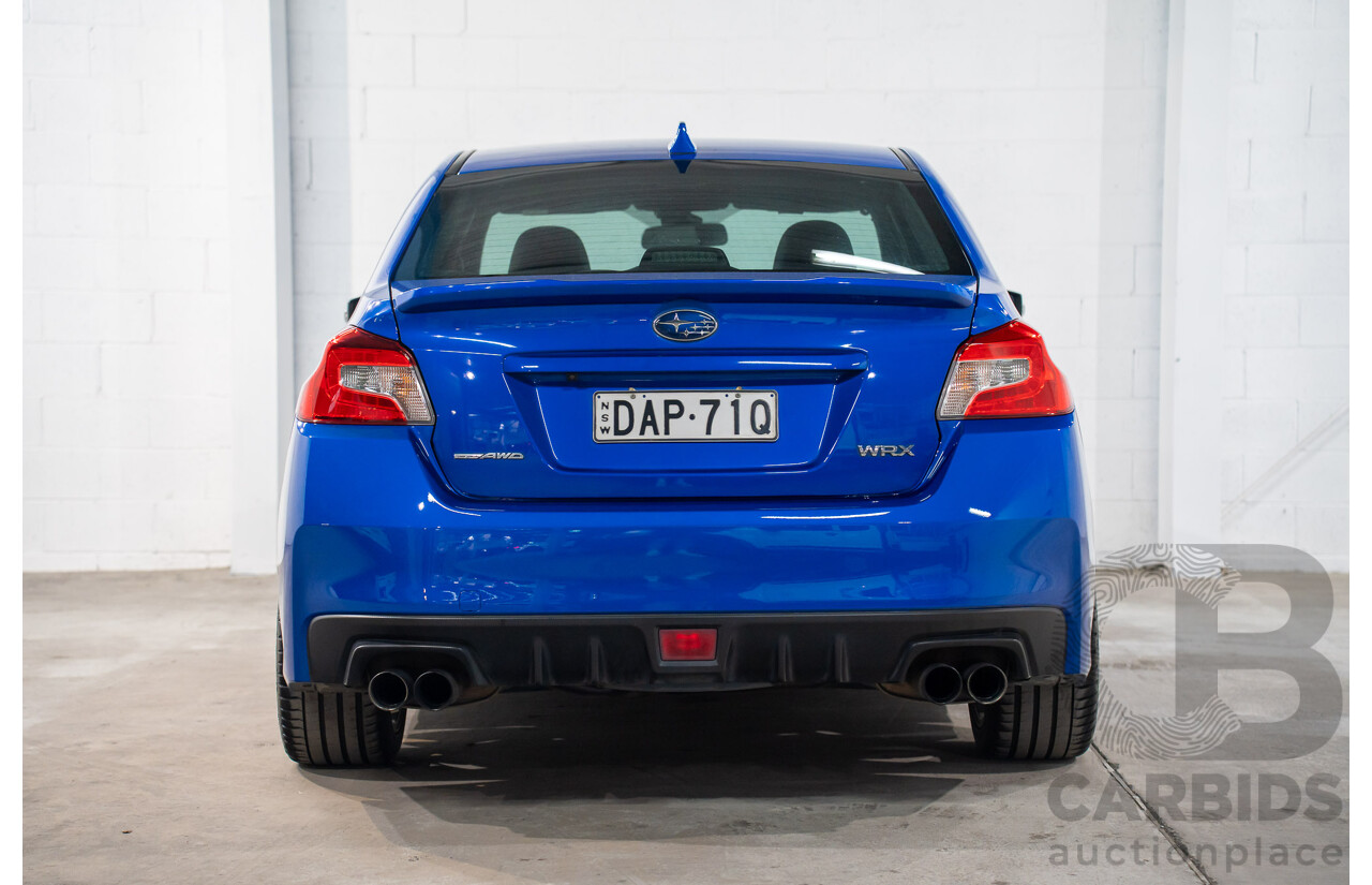 08/2015 Subaru WRX Premium (AWD) AWD MY16 4D Sedan Blue Turbo 2.0L
