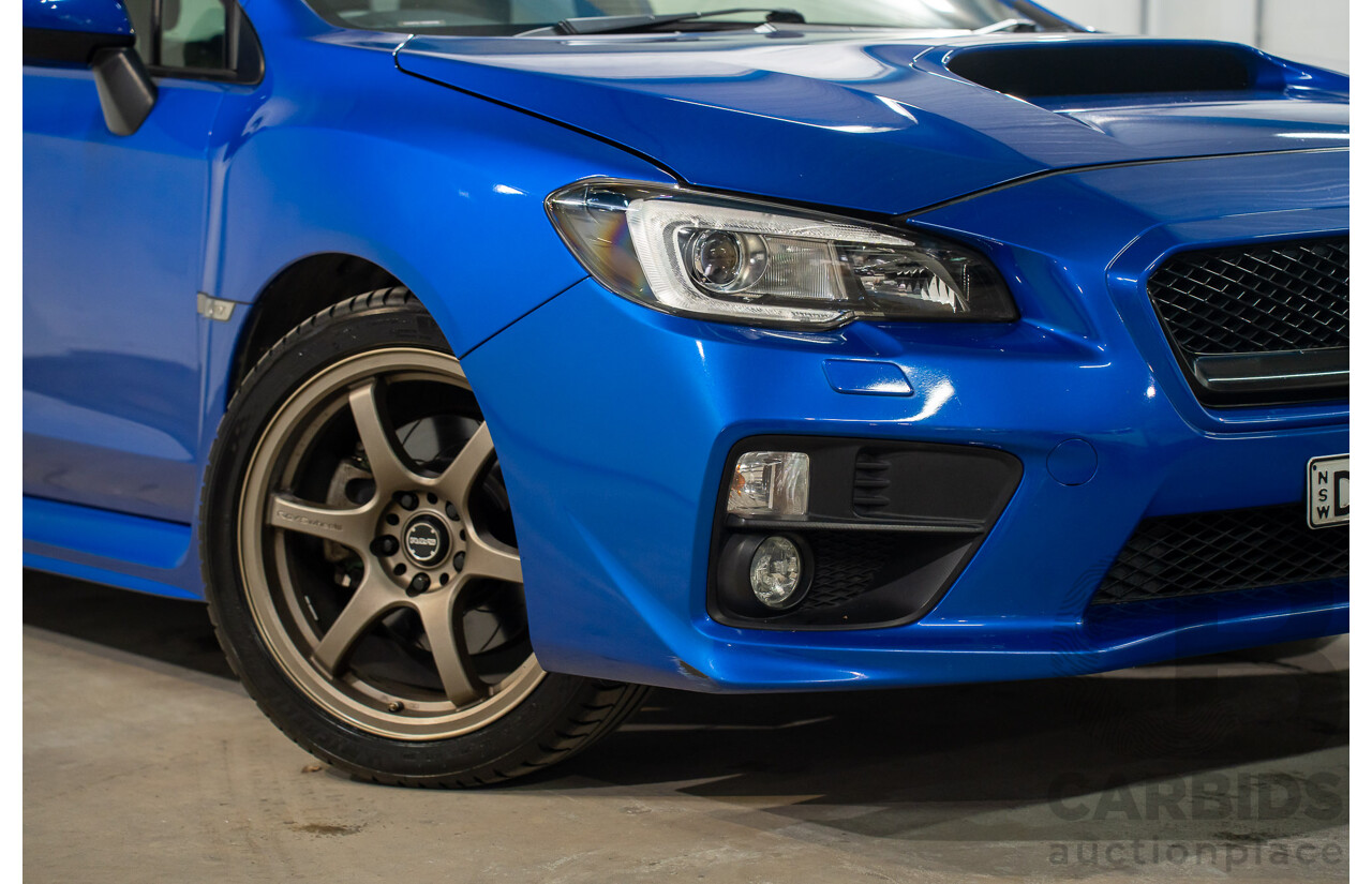 08/2015 Subaru WRX Premium (AWD) AWD MY16 4D Sedan Blue Turbo 2.0L