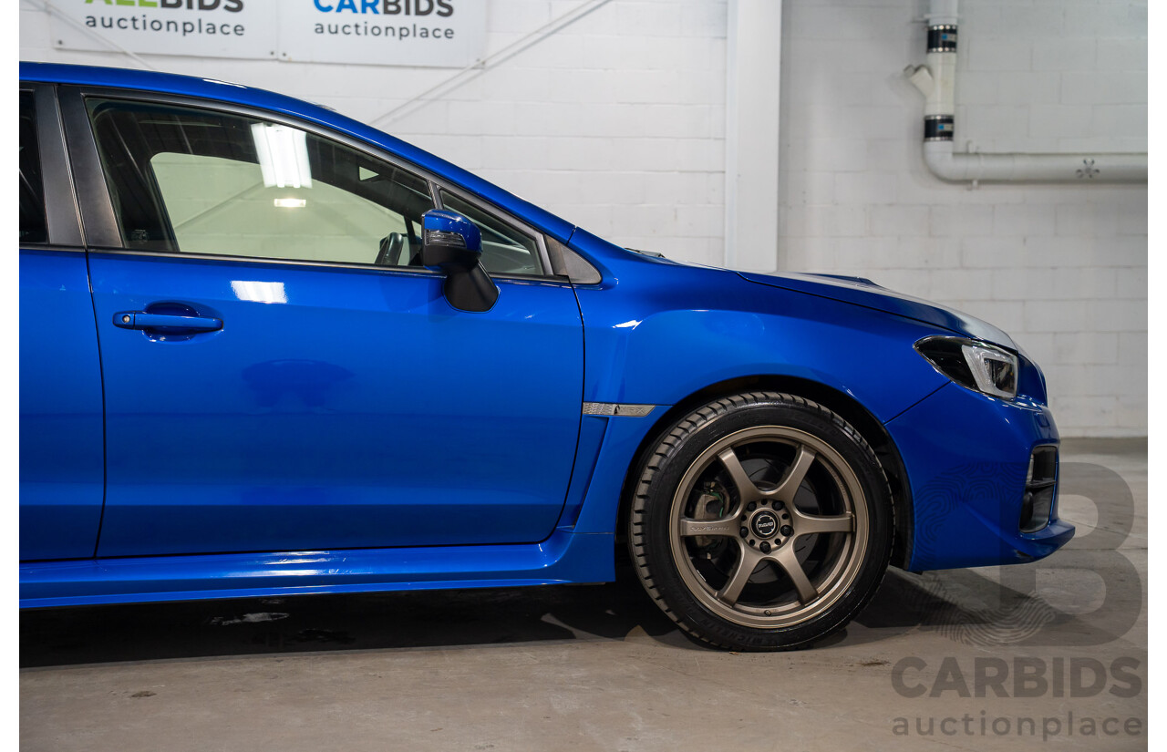 08/2015 Subaru WRX Premium (AWD) AWD MY16 4D Sedan Blue Turbo 2.0L
