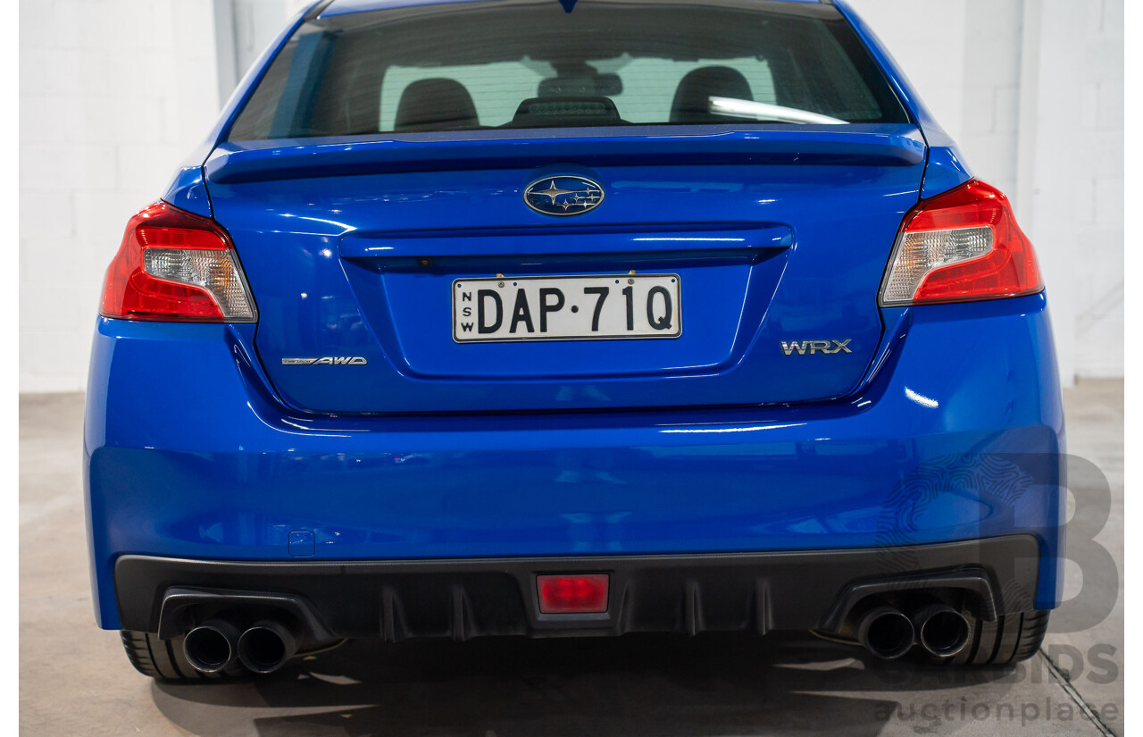 08/2015 Subaru WRX Premium (AWD) AWD MY16 4D Sedan Blue Turbo 2.0L