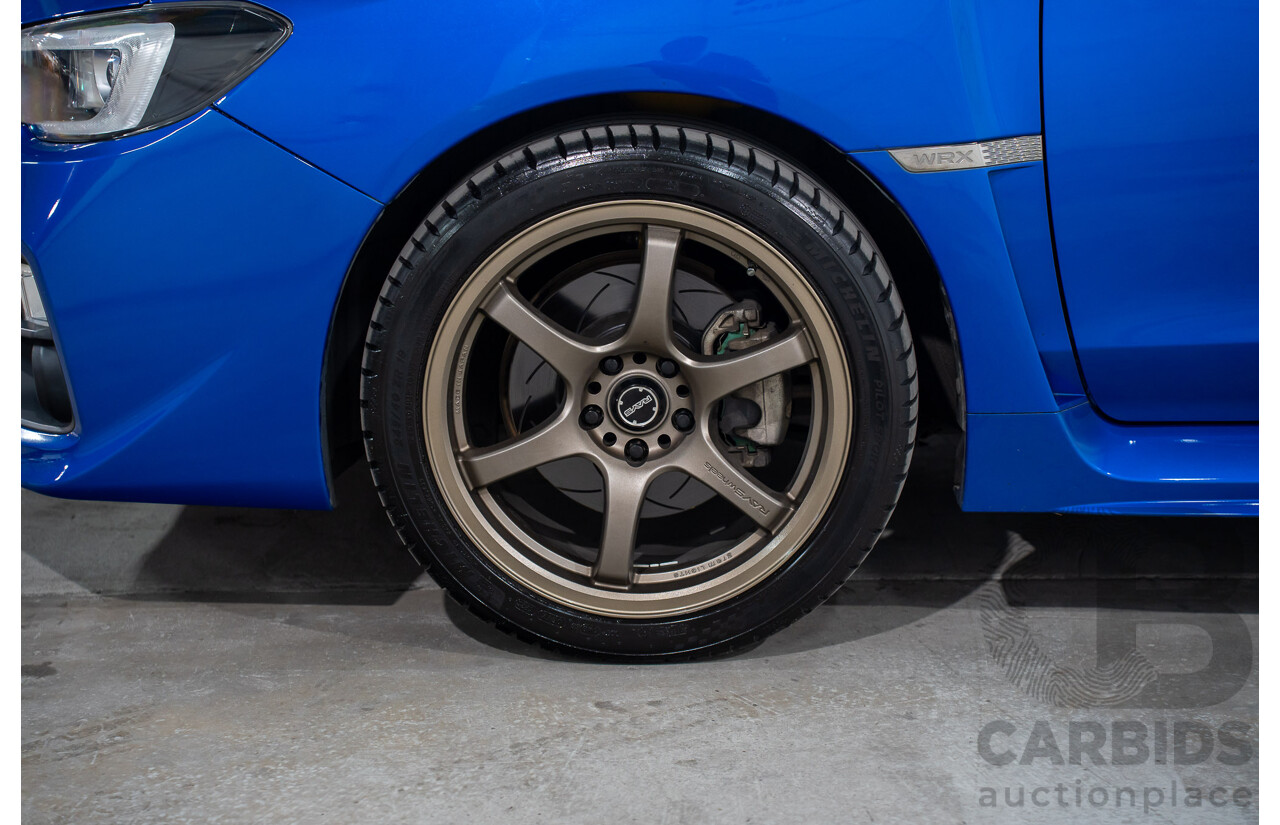 08/2015 Subaru WRX Premium (AWD) AWD MY16 4D Sedan Blue Turbo 2.0L