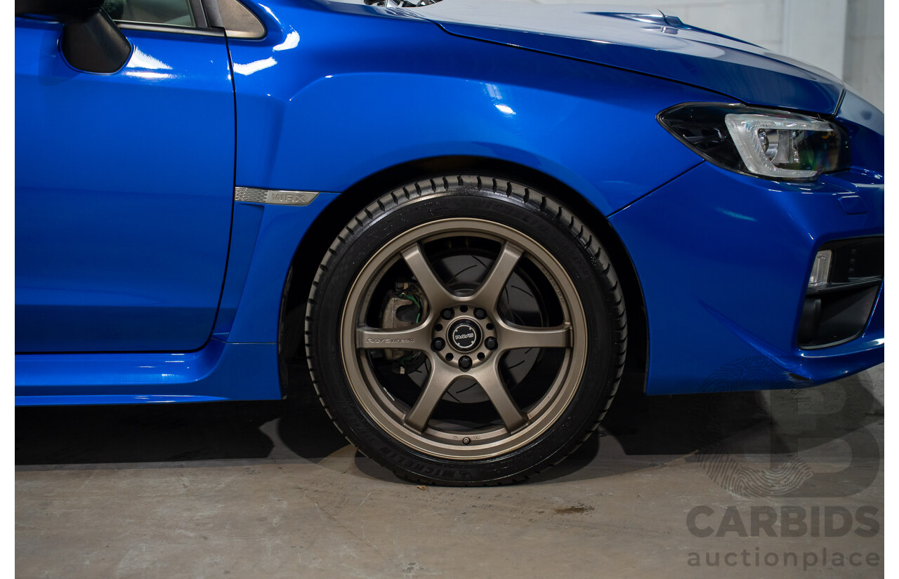 08/2015 Subaru WRX Premium (AWD) AWD MY16 4D Sedan Blue Turbo 2.0L