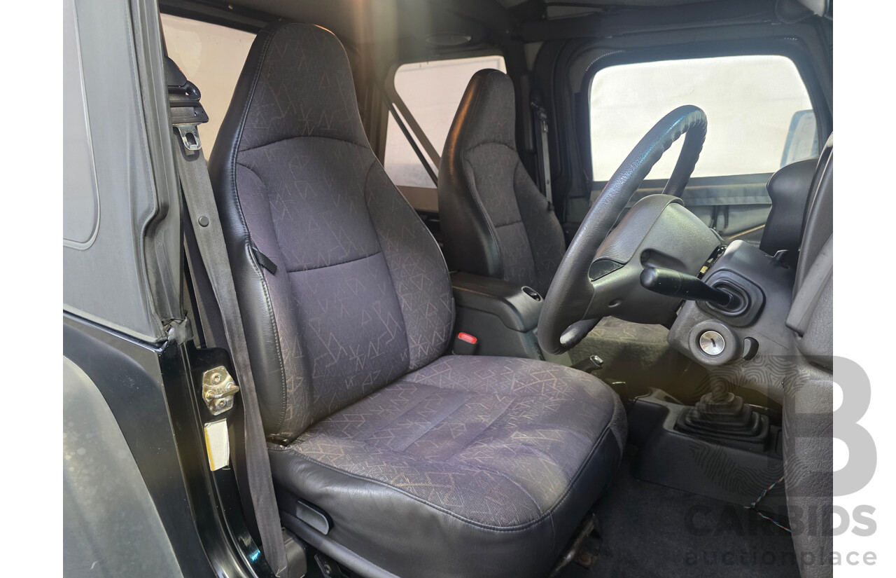 10/2002 Jeep Wrangler Sport (4x4) TJ 2d Softtop Black V6 4.0L