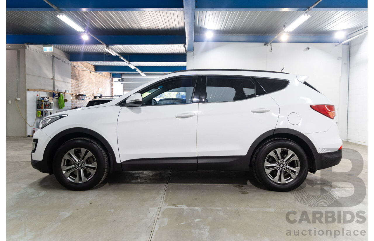 01/2015 Hyundai Santa Fe ACTIVE CRDi (4x4) AWD DM MY15 4D Wagon Creamy White Diesel Turbo 2.2L
