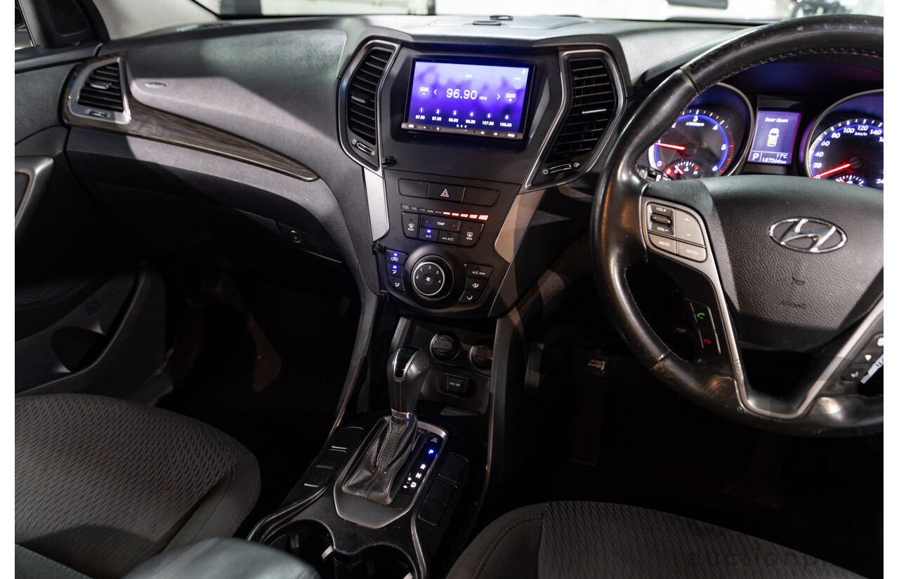 01/2015 Hyundai Santa Fe ACTIVE CRDi (4x4) AWD DM MY15 4D Wagon Creamy White Diesel Turbo 2.2L