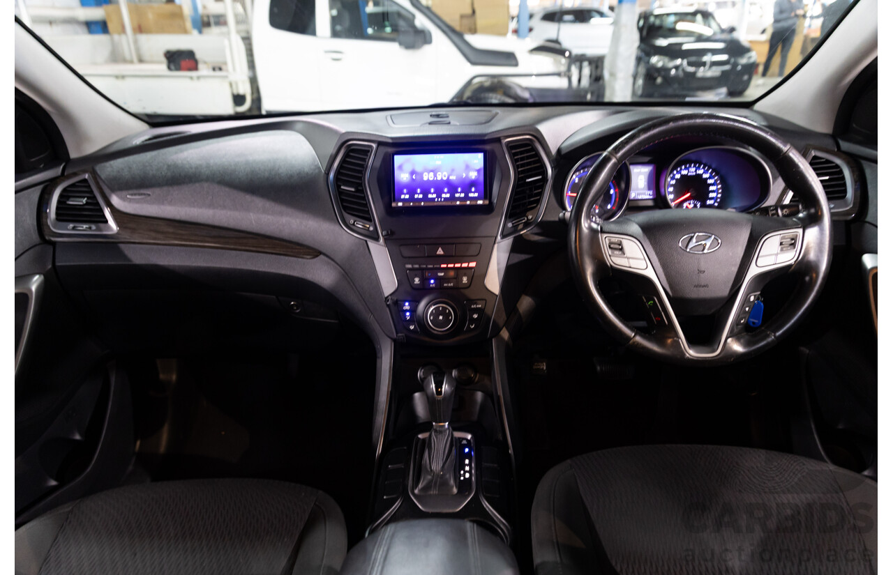 01/2015 Hyundai Santa Fe ACTIVE CRDi (4x4) AWD DM MY15 4D Wagon Creamy White Diesel Turbo 2.2L