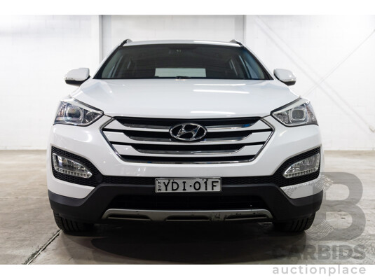 1662881 · 01/2015 Hyundai Santa Fe ACTIVE CRDi (4x4) AWD DM MY15 4D Wagon Creamy White Diesel Turbo 2.2L