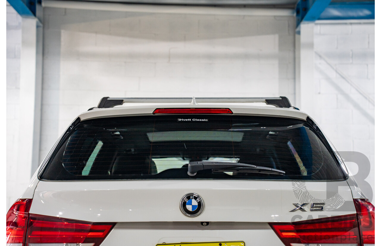 03/2015 Bmw X5 xDRIVE30d AWD F15 MY15 4D Wagon Alpin White Diesel Turbo 3.0L