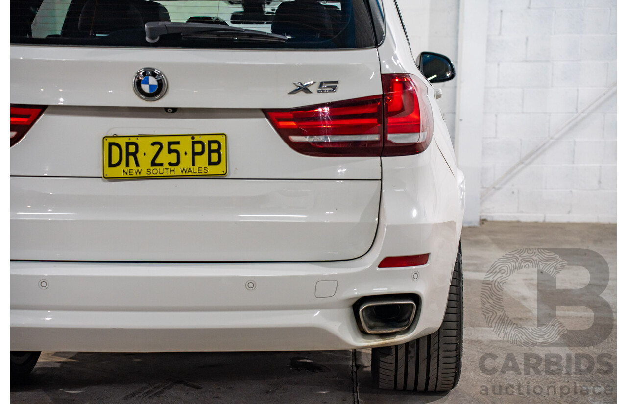 03/2015 Bmw X5 xDRIVE30d AWD F15 MY15 4D Wagon Alpin White Diesel Turbo 3.0L