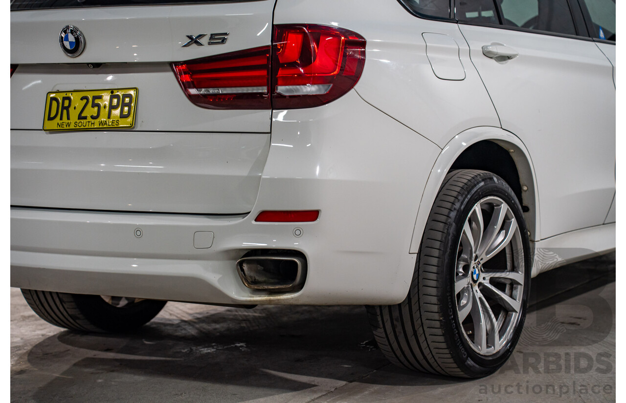 03/2015 Bmw X5 xDRIVE30d AWD F15 MY15 4D Wagon Alpin White Diesel Turbo 3.0L