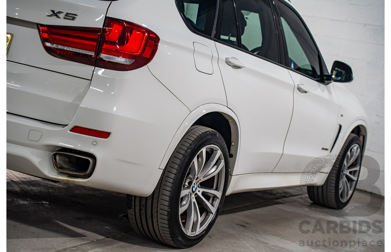 03/2015 Bmw X5 xDRIVE30d AWD F15 MY15 4D Wagon Alpin White Diesel Turbo 3.0L