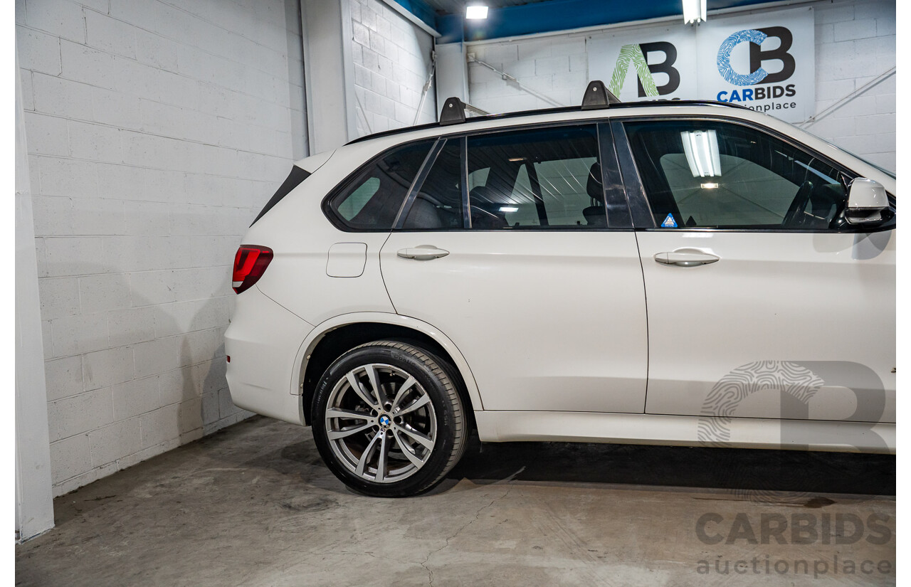 03/2015 Bmw X5 xDRIVE30d AWD F15 MY15 4D Wagon Alpin White Diesel Turbo 3.0L
