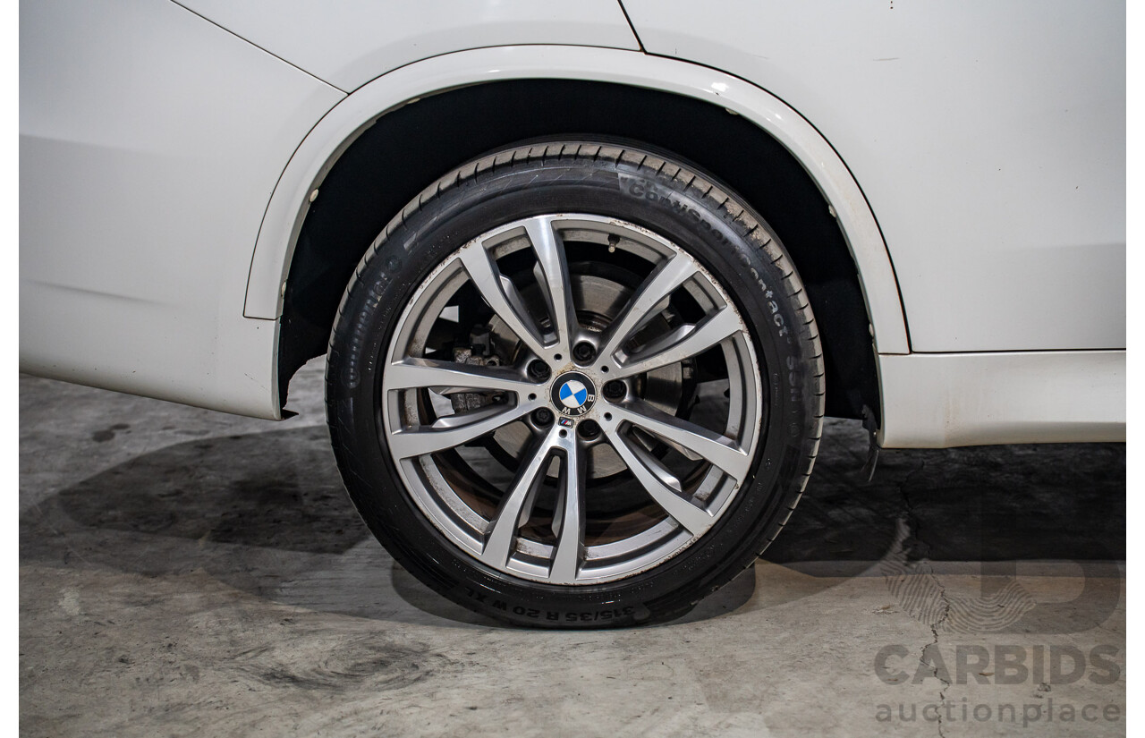 03/2015 Bmw X5 xDRIVE30d AWD F15 MY15 4D Wagon Alpin White Diesel Turbo 3.0L