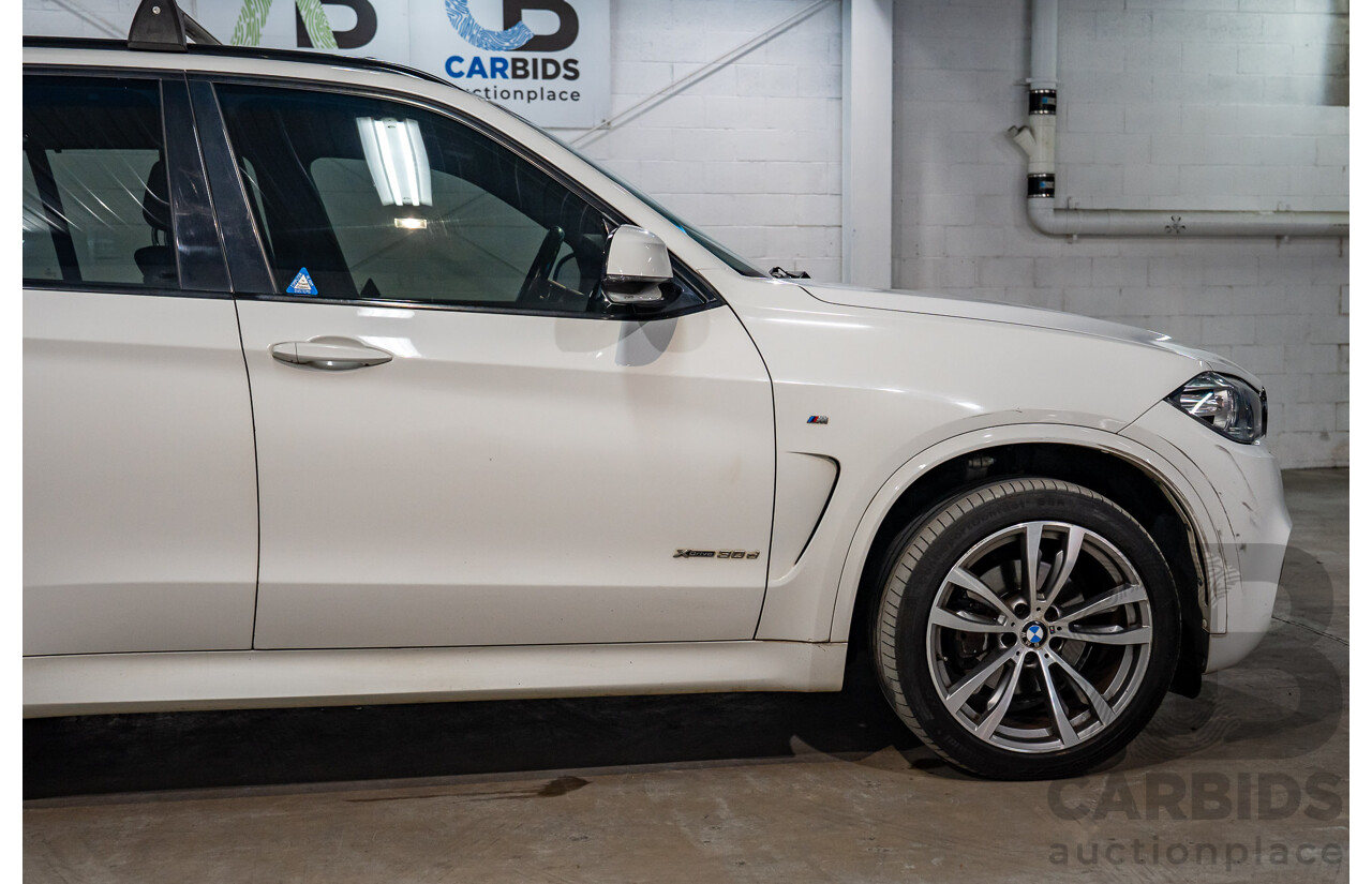 03/2015 Bmw X5 xDRIVE30d AWD F15 MY15 4D Wagon Alpin White Diesel Turbo 3.0L