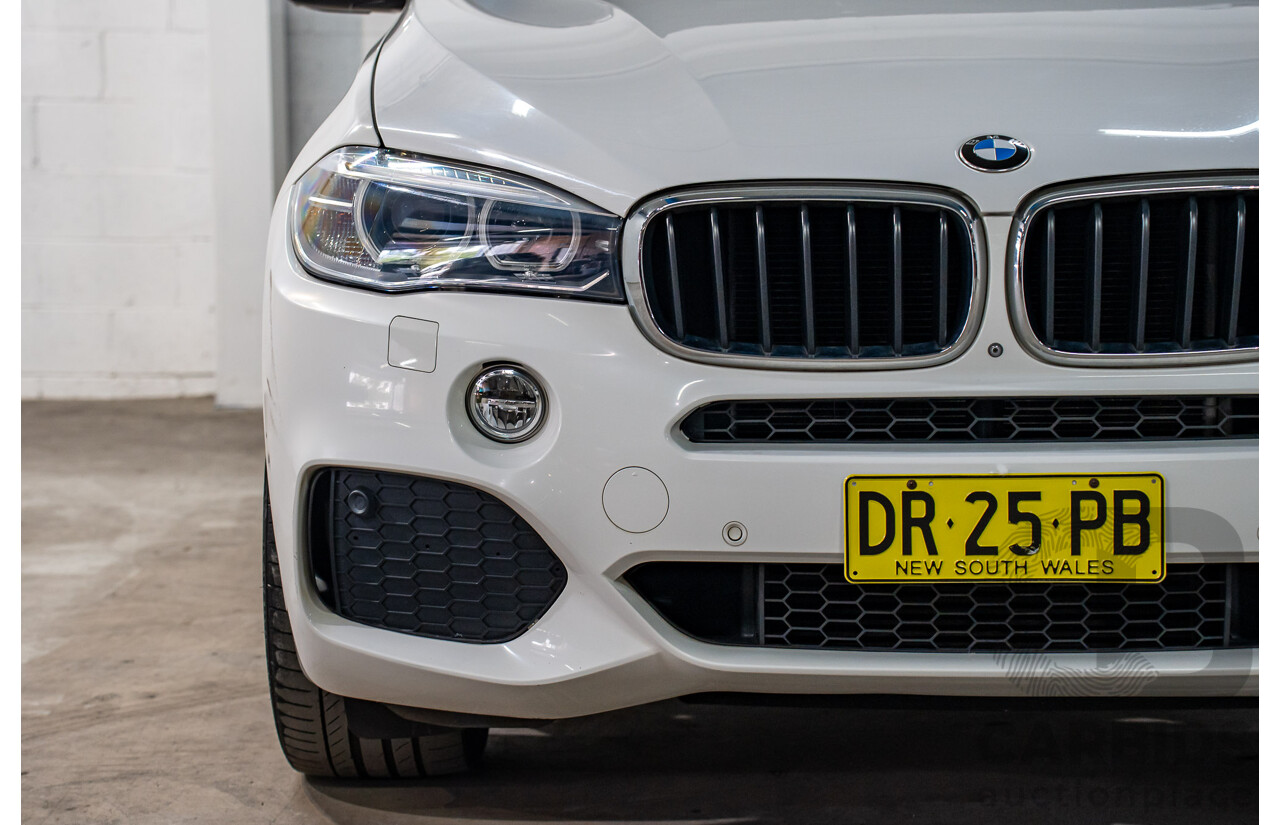 03/2015 Bmw X5 xDRIVE30d AWD F15 MY15 4D Wagon Alpin White Diesel Turbo 3.0L