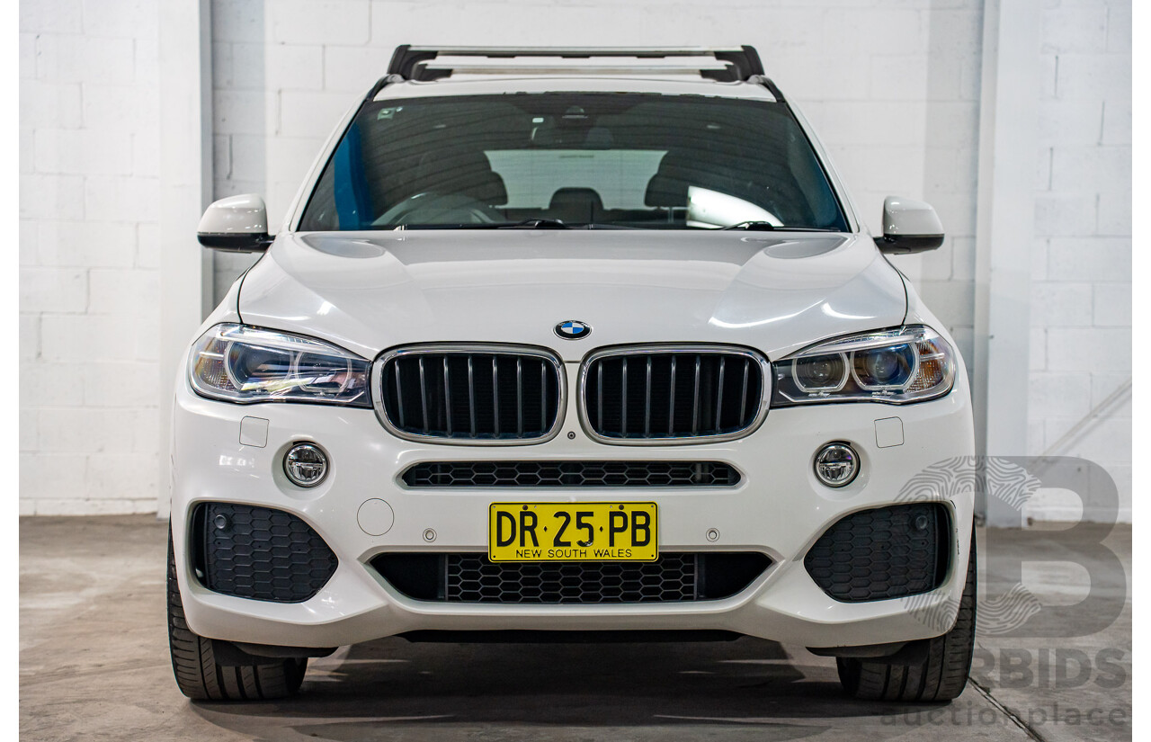 03/2015 Bmw X5 xDRIVE30d AWD F15 MY15 4D Wagon Alpin White Diesel Turbo 3.0L