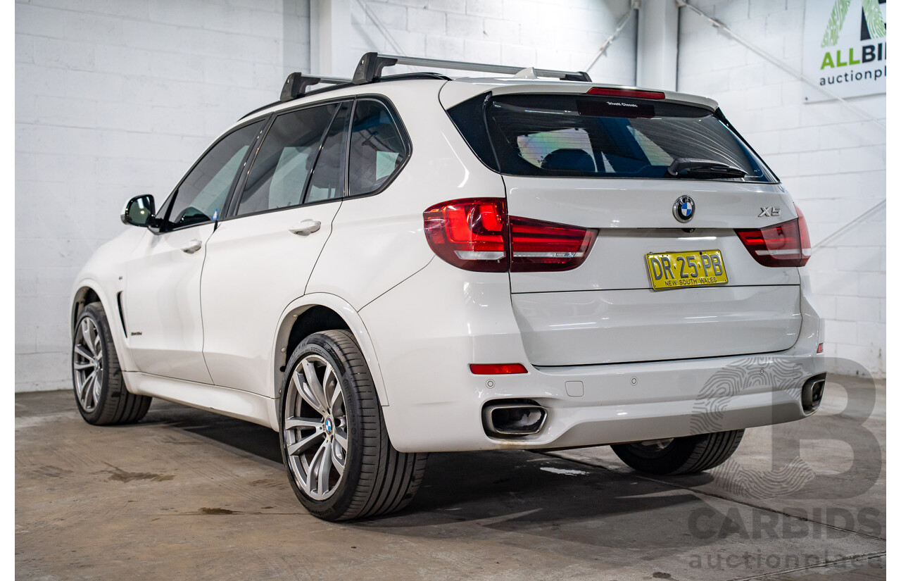 03/2015 Bmw X5 xDRIVE30d AWD F15 MY15 4D Wagon Alpin White Diesel Turbo 3.0L