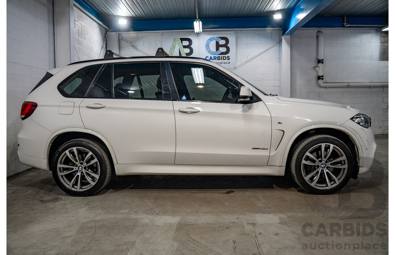 03/2015 Bmw X5 xDRIVE30d AWD F15 MY15 4D Wagon Alpin White Diesel Turbo 3.0L