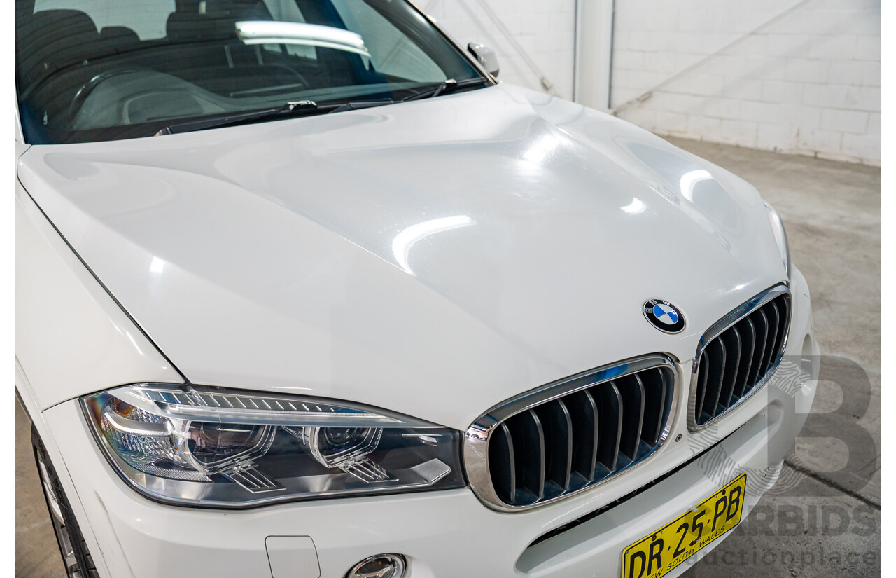 03/2015 Bmw X5 xDRIVE30d AWD F15 MY15 4D Wagon Alpin White Diesel Turbo 3.0L