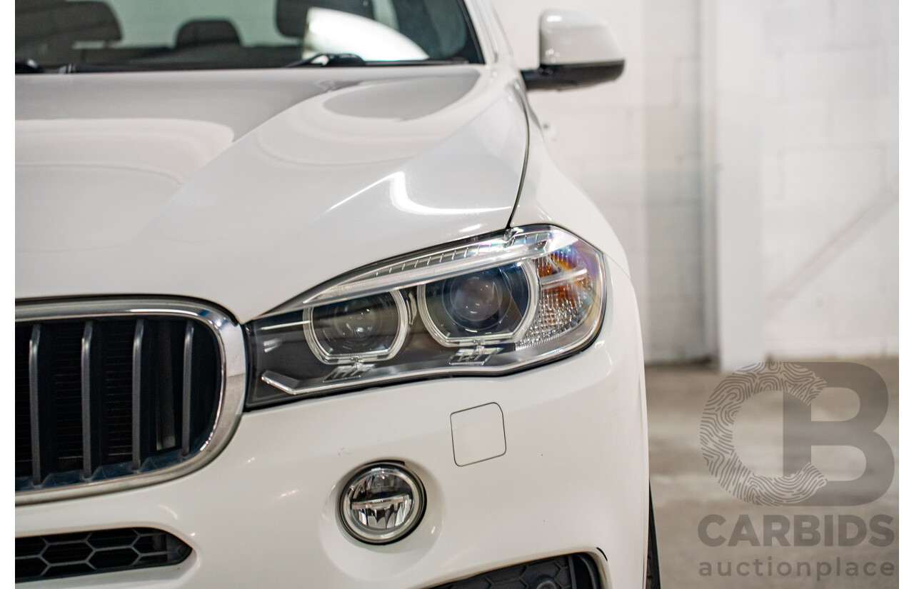 03/2015 Bmw X5 xDRIVE30d AWD F15 MY15 4D Wagon Alpin White Diesel Turbo 3.0L