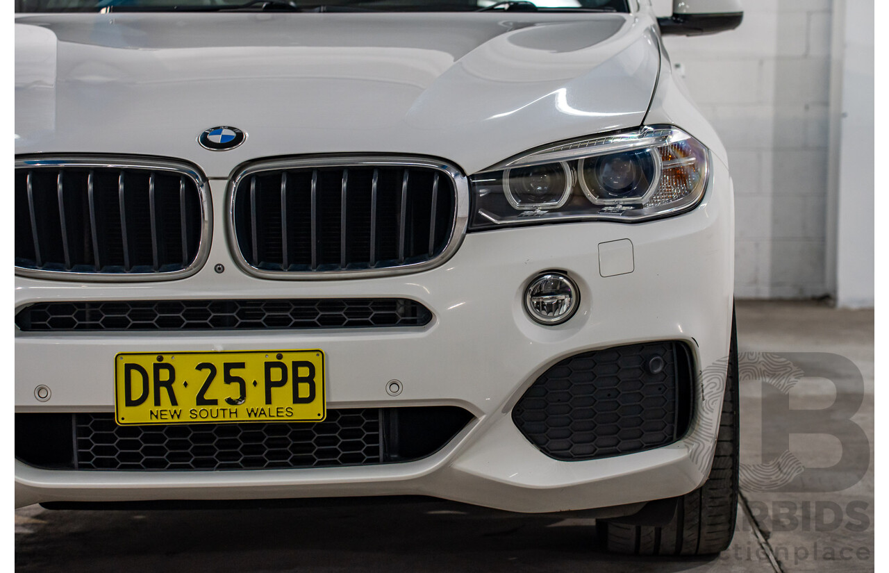 03/2015 Bmw X5 xDRIVE30d AWD F15 MY15 4D Wagon Alpin White Diesel Turbo 3.0L