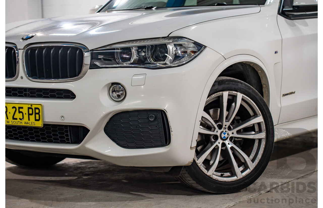03/2015 Bmw X5 xDRIVE30d AWD F15 MY15 4D Wagon Alpin White Diesel Turbo 3.0L