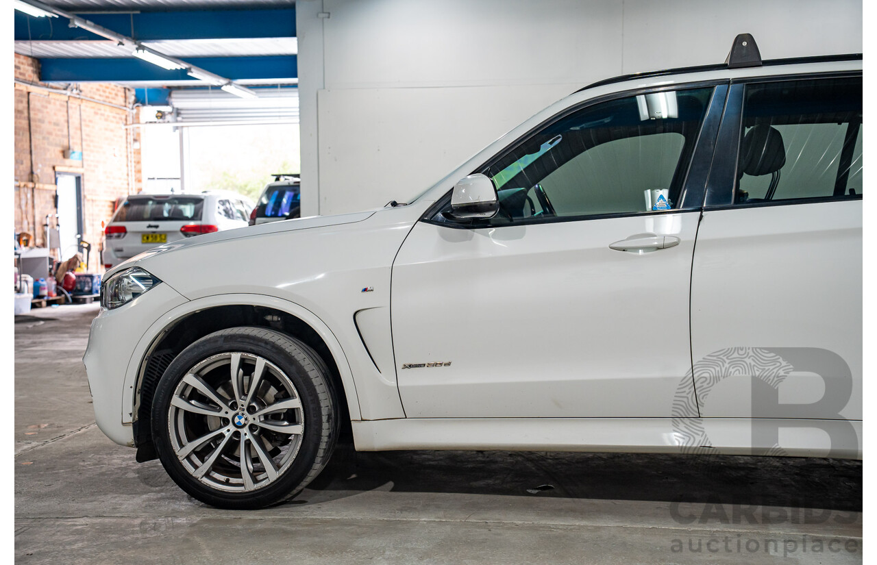 03/2015 Bmw X5 xDRIVE30d AWD F15 MY15 4D Wagon Alpin White Diesel Turbo 3.0L