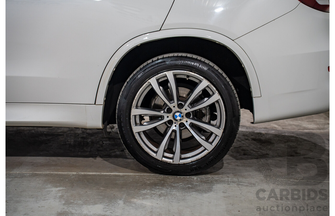 03/2015 Bmw X5 xDRIVE30d AWD F15 MY15 4D Wagon Alpin White Diesel Turbo 3.0L