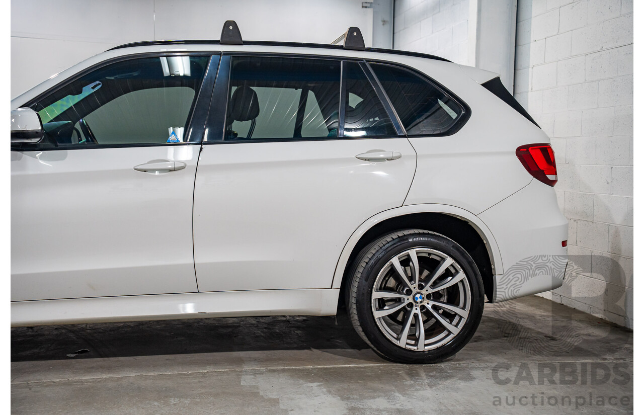 03/2015 Bmw X5 xDRIVE30d AWD F15 MY15 4D Wagon Alpin White Diesel Turbo 3.0L