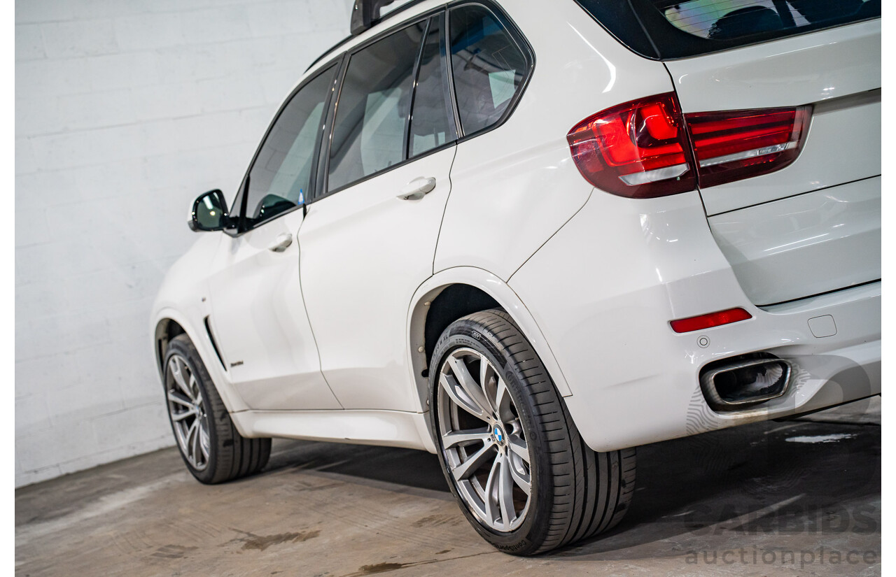 03/2015 Bmw X5 xDRIVE30d AWD F15 MY15 4D Wagon Alpin White Diesel Turbo 3.0L