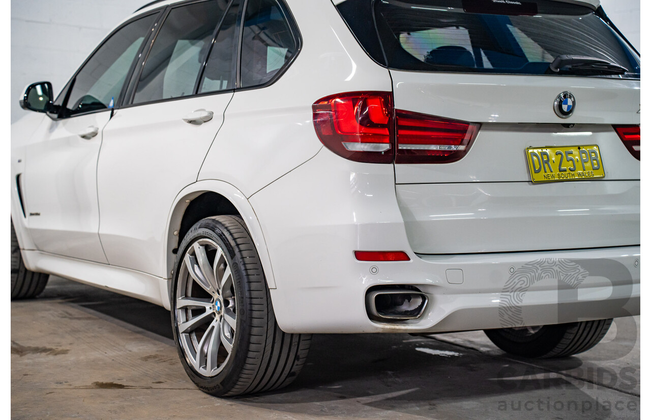 03/2015 Bmw X5 xDRIVE30d AWD F15 MY15 4D Wagon Alpin White Diesel Turbo 3.0L