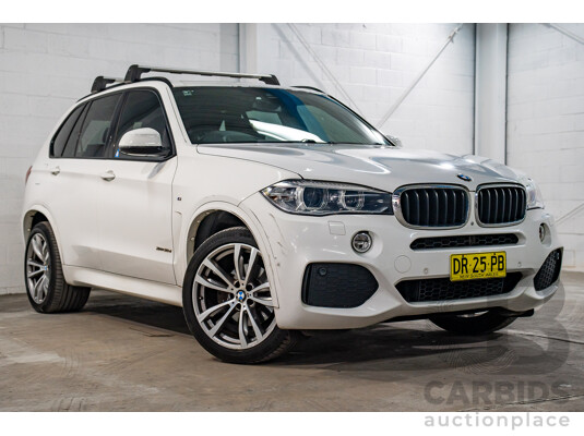 03/2015 Bmw X5 xDRIVE30d AWD F15 MY15 4D Wagon Alpin White Diesel Turbo 3.0L