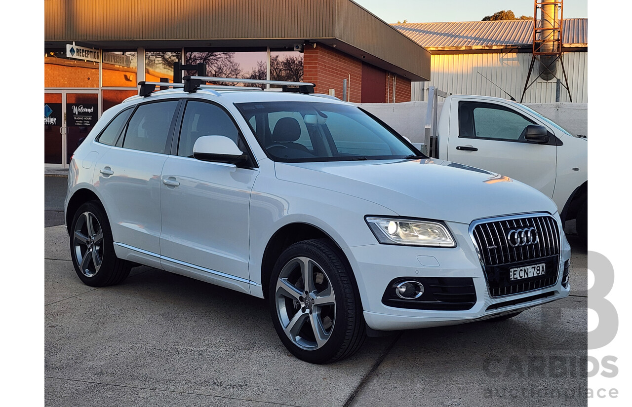 3/2014 Audi Q5 3.0 TDI Quattro 8R MY14 4d Wagon White 3.0L