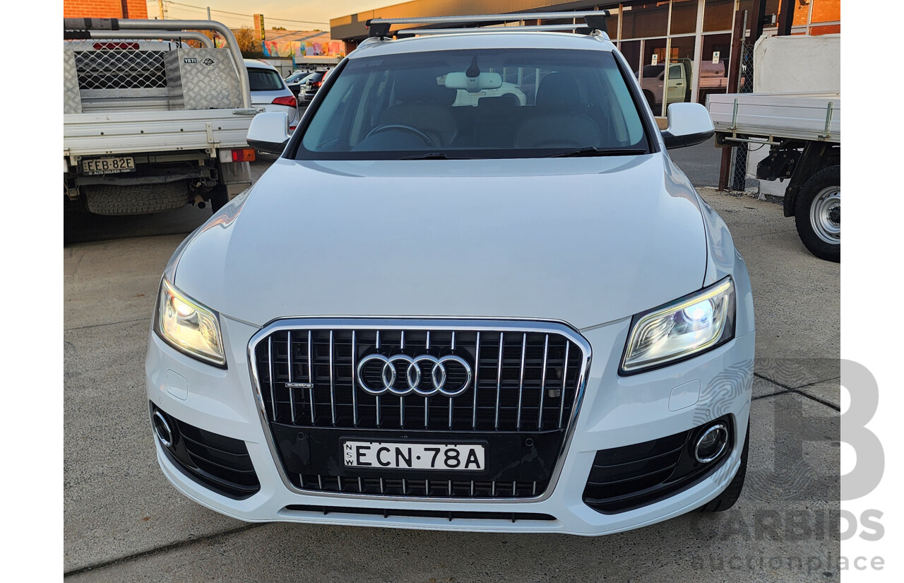 3/2014 Audi Q5 3.0 TDI Quattro 8R MY14 4d Wagon White 3.0L