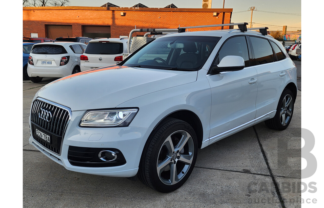 3/2014 Audi Q5 3.0 TDI Quattro 8R MY14 4d Wagon White 3.0L
