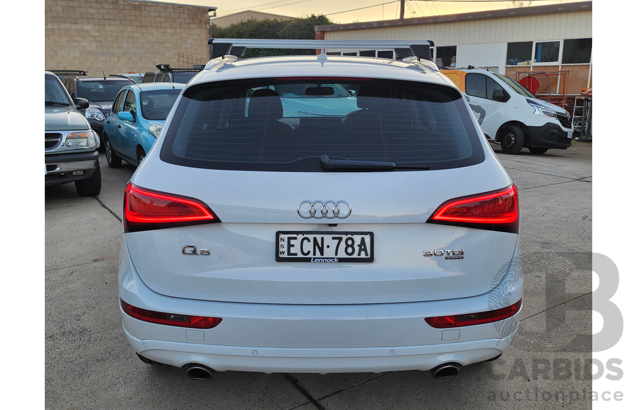 3/2014 Audi Q5 3.0 TDI Quattro 8R MY14 4d Wagon White 3.0L