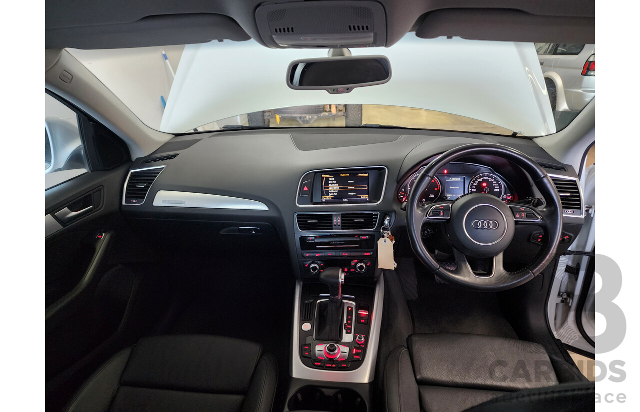 3/2014 Audi Q5 3.0 TDI Quattro 8R MY14 4d Wagon White 3.0L