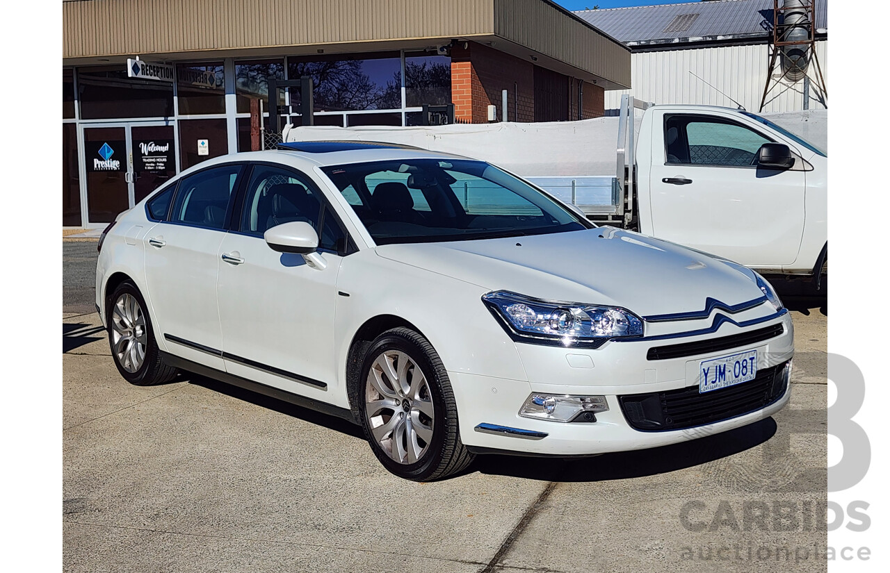 4/2013 Citroen C5 Exclusive 2.0 HDi X7 4d Sedan White 2.0L