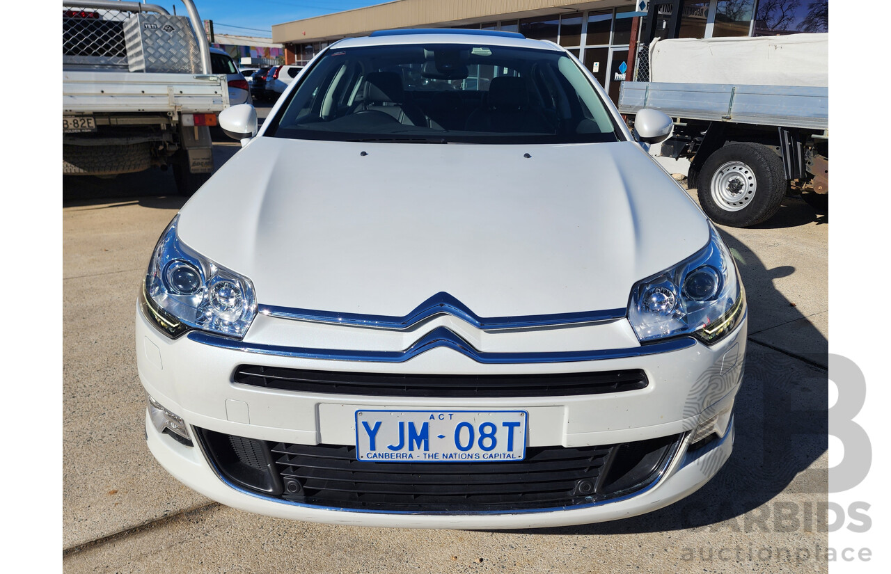 4/2013 Citroen C5 Exclusive 2.0 HDi X7 4d Sedan White 2.0L