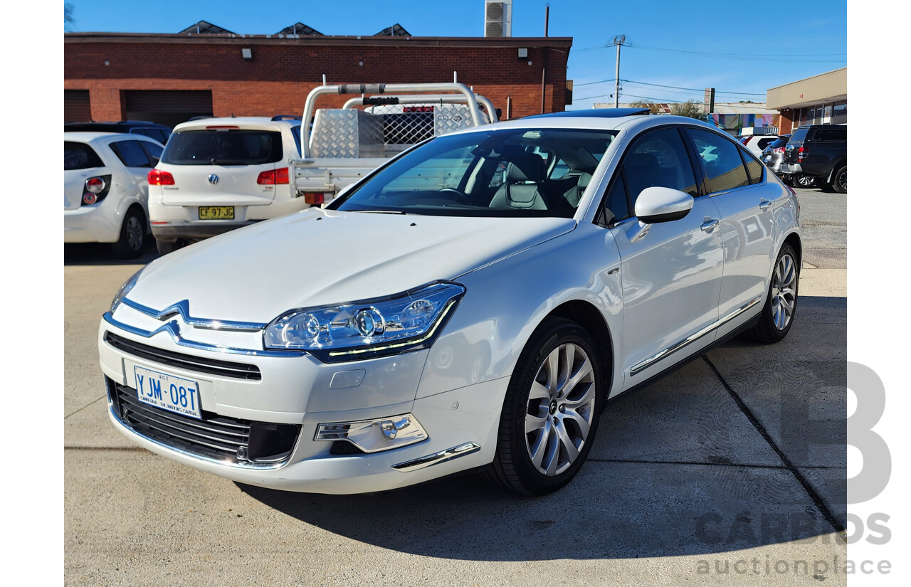 4/2013 Citroen C5 Exclusive 2.0 HDi X7 4d Sedan White 2.0L