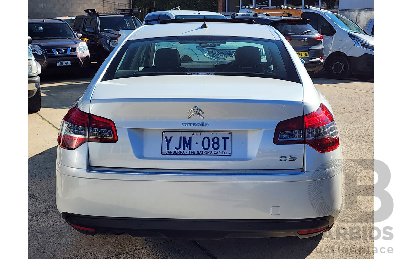 4/2013 Citroen C5 Exclusive 2.0 HDi X7 4d Sedan White 2.0L