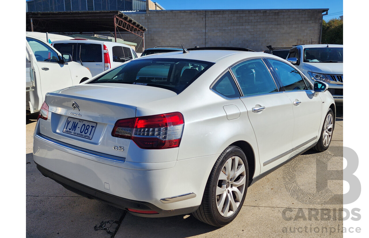 4/2013 Citroen C5 Exclusive 2.0 HDi X7 4d Sedan White 2.0L