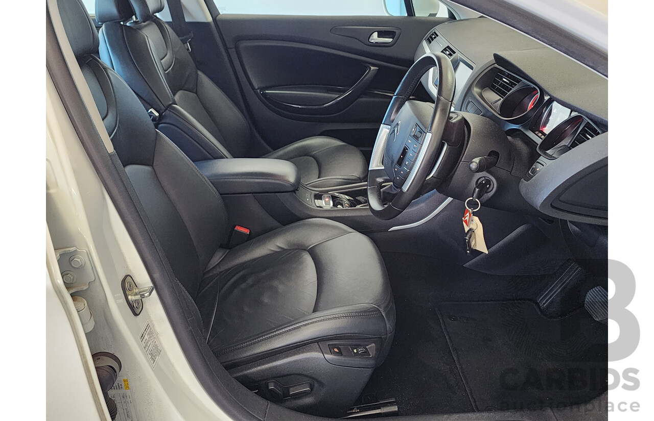 4/2013 Citroen C5 Exclusive 2.0 HDi X7 4d Sedan White 2.0L