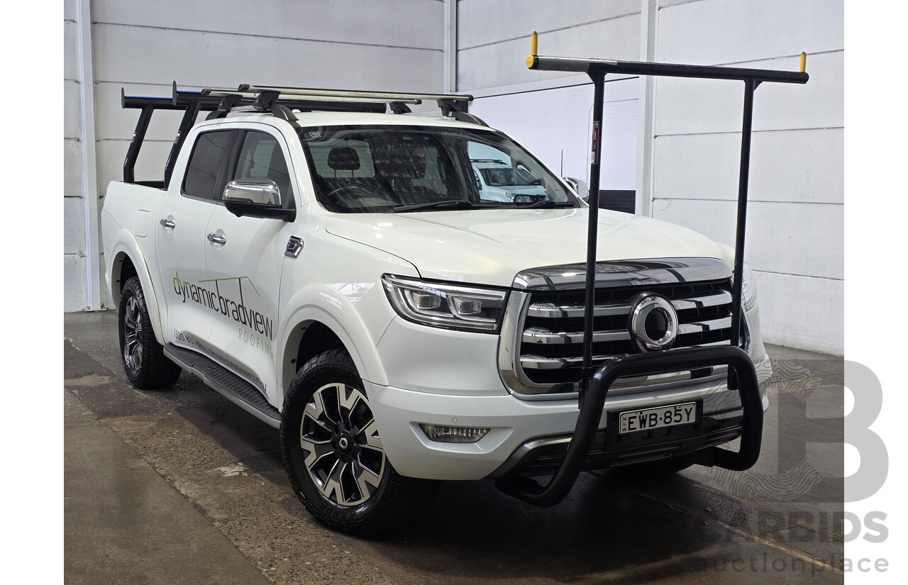 8/2022 GWM Cannon-X (4x4) Dual Cab Utility White Turbo Diesel 2.0L