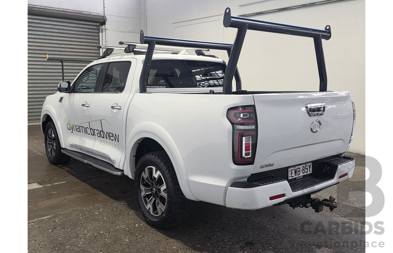 8/2022 GWM Cannon-X (4x4) Dual Cab Utility White Turbo Diesel 2.0L
