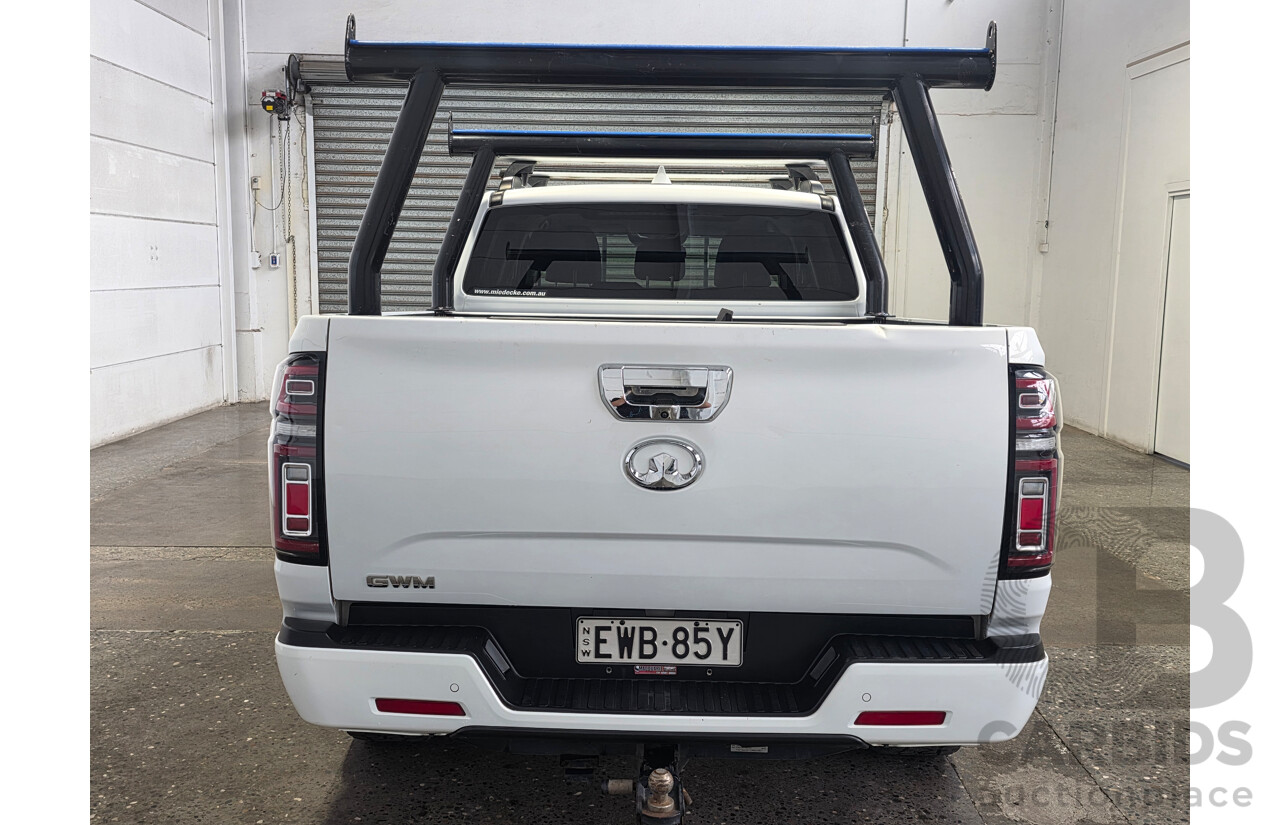 8/2022 GWM Cannon-X (4x4) Dual Cab Utility White Turbo Diesel 2.0L