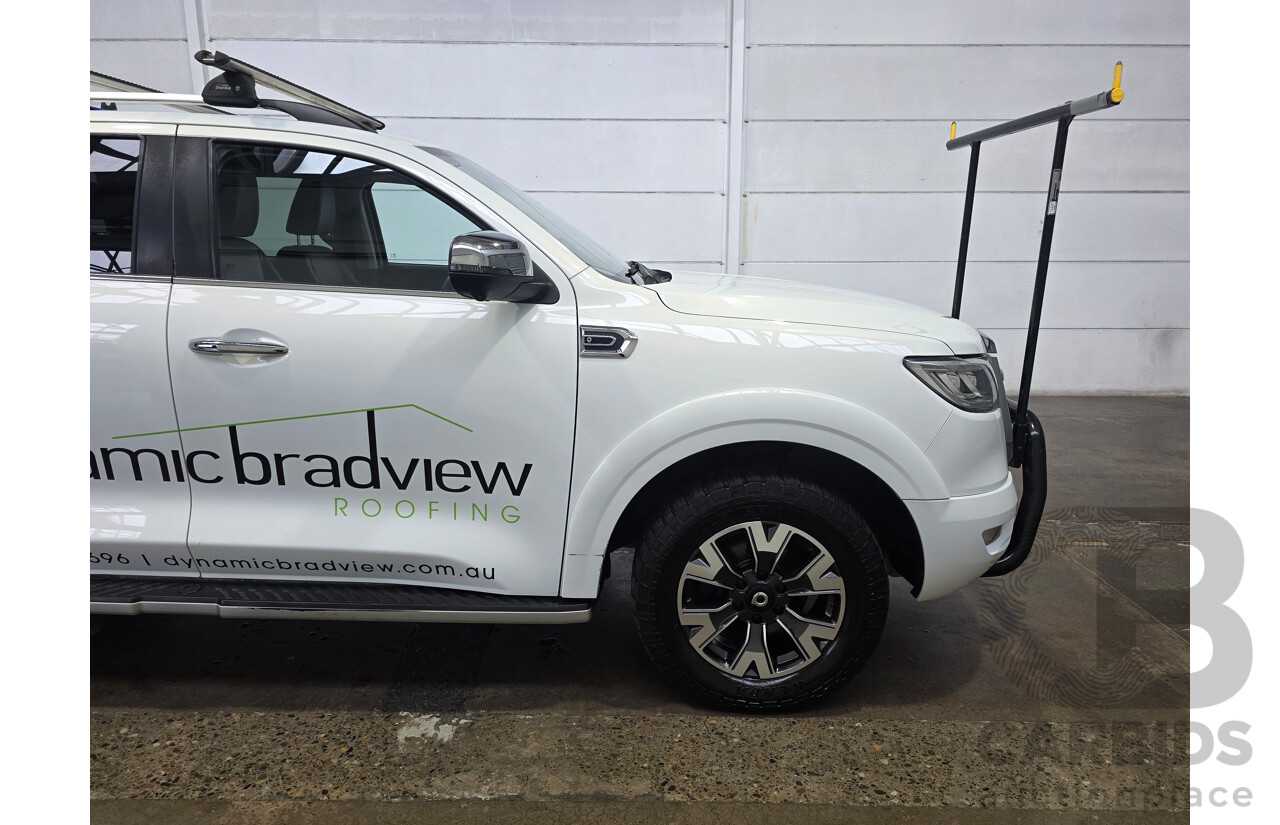 8/2022 GWM Cannon-X (4x4) Dual Cab Utility White Turbo Diesel 2.0L