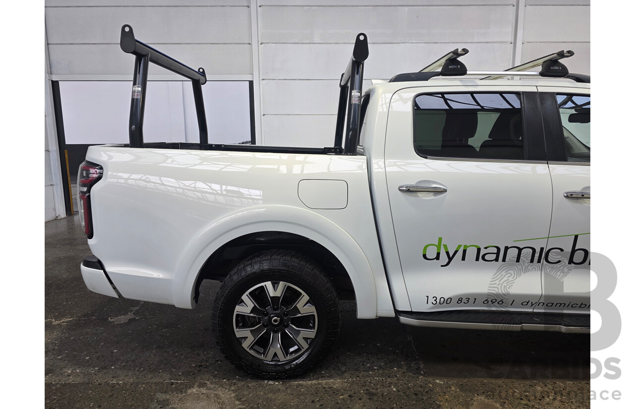 8/2022 GWM Cannon-X (4x4) Dual Cab Utility White Turbo Diesel 2.0L