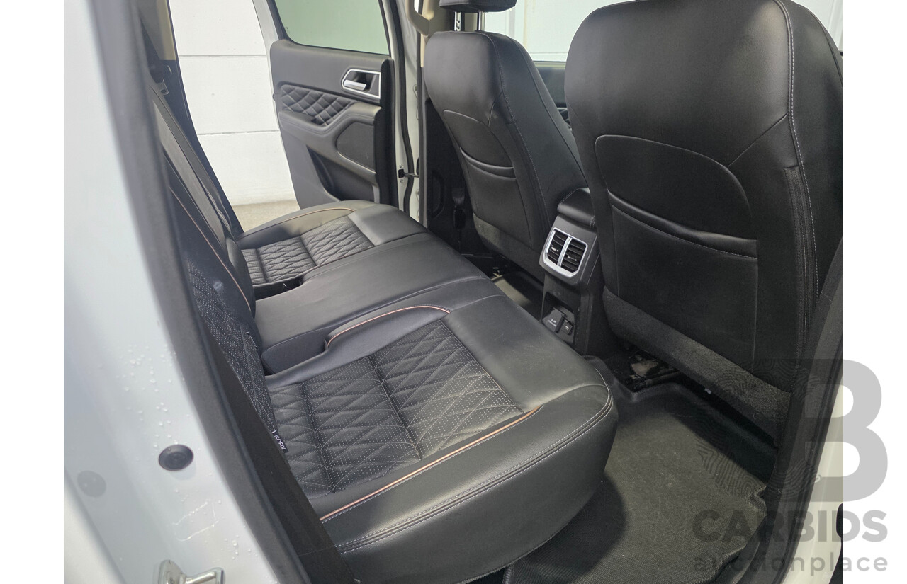 8/2022 GWM Cannon-X (4x4) Dual Cab Utility White Turbo Diesel 2.0L